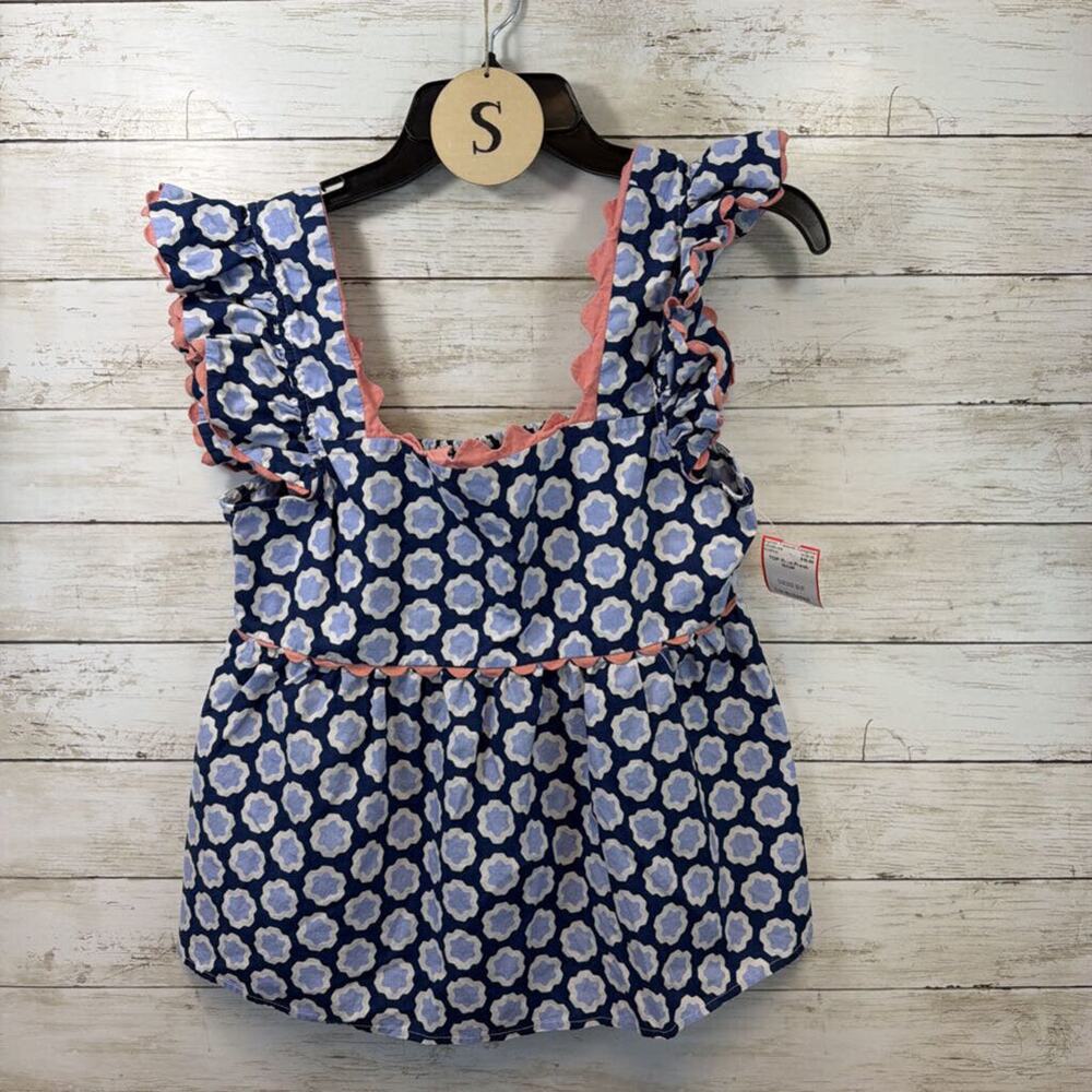 Printfresh Periwinkle Pop floral blouse